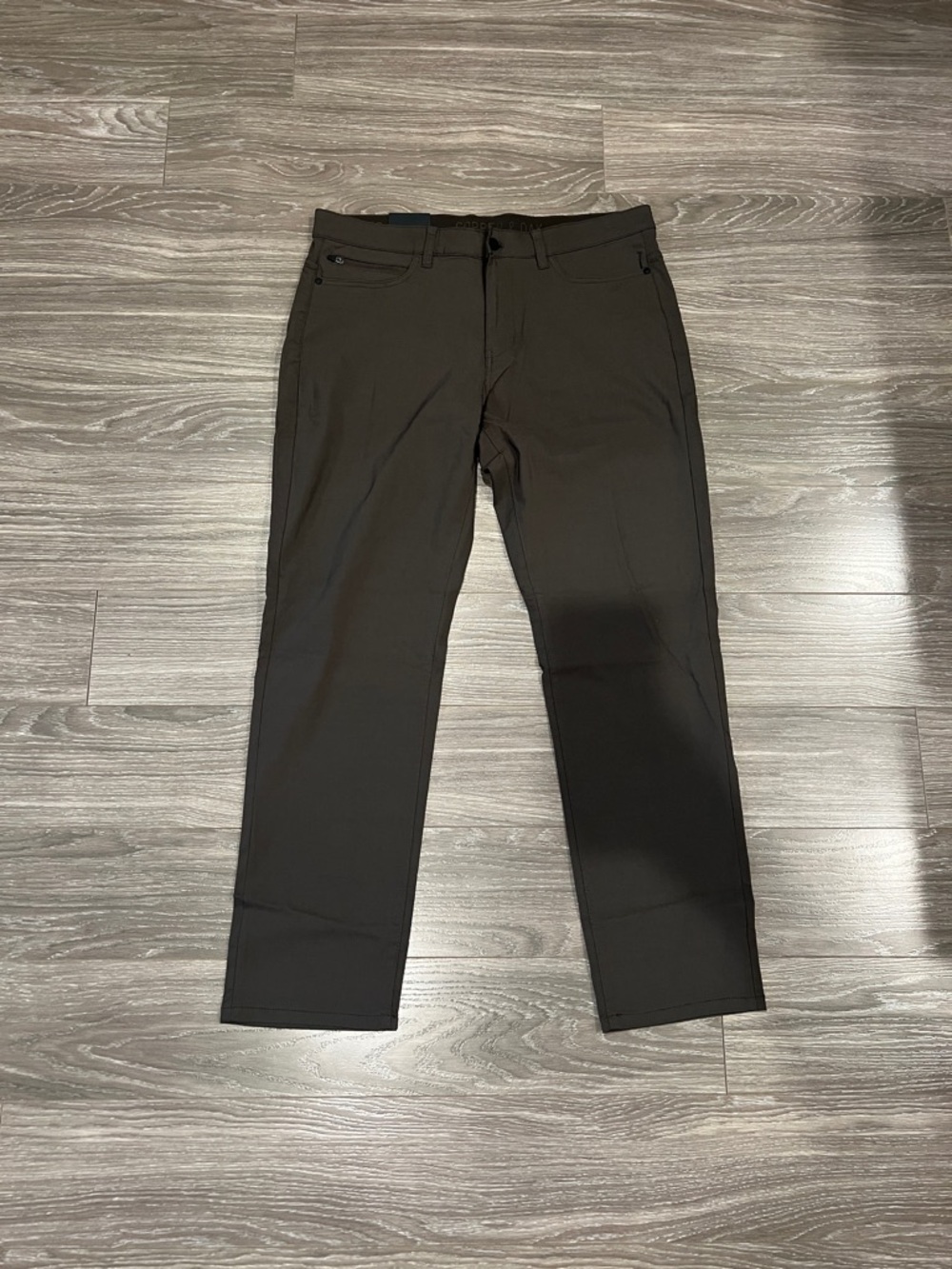 Men's Straight Leg Pants in Dark Brown- Copper & Oak